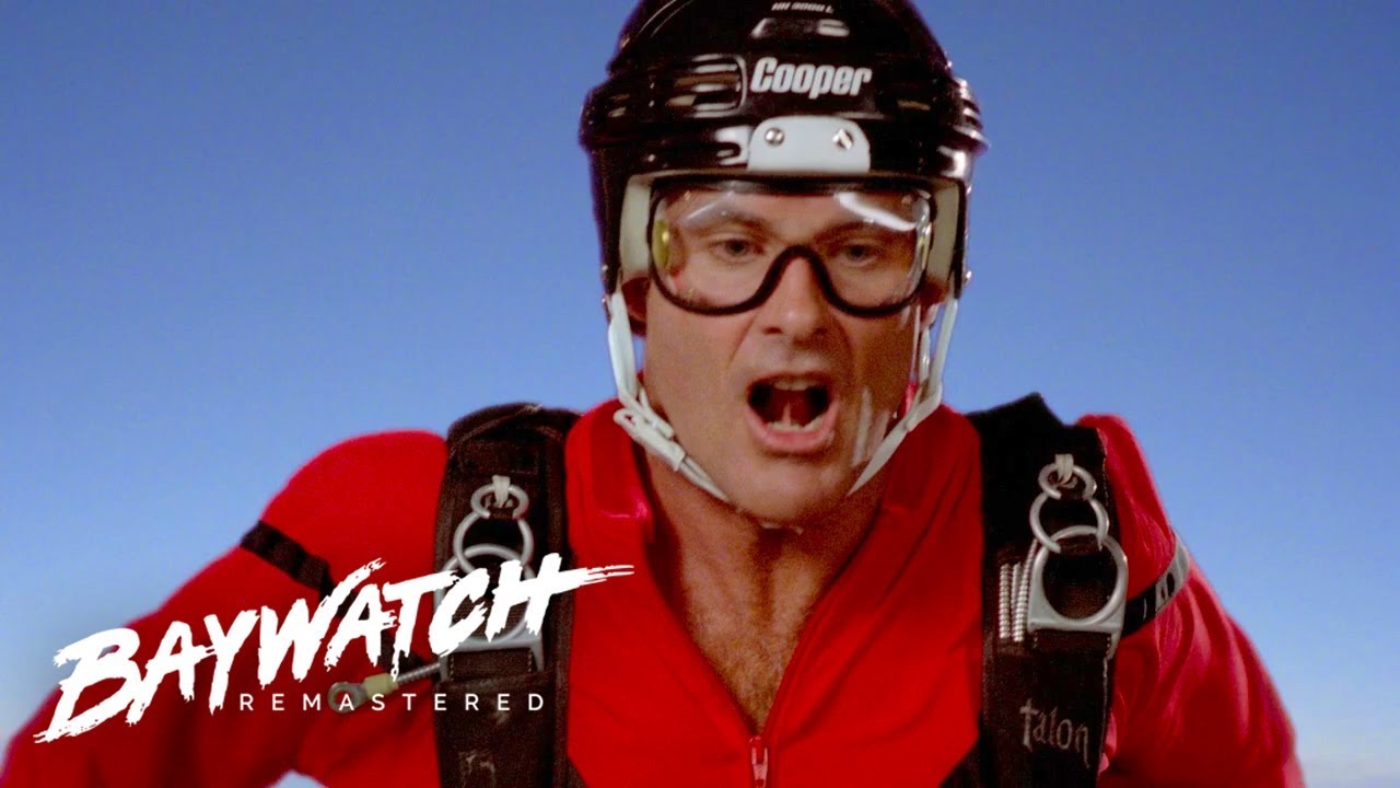 Skydive Fail! Mitch Plummets To Earth When His Parachute Fails To Open! Baywatch Remaster