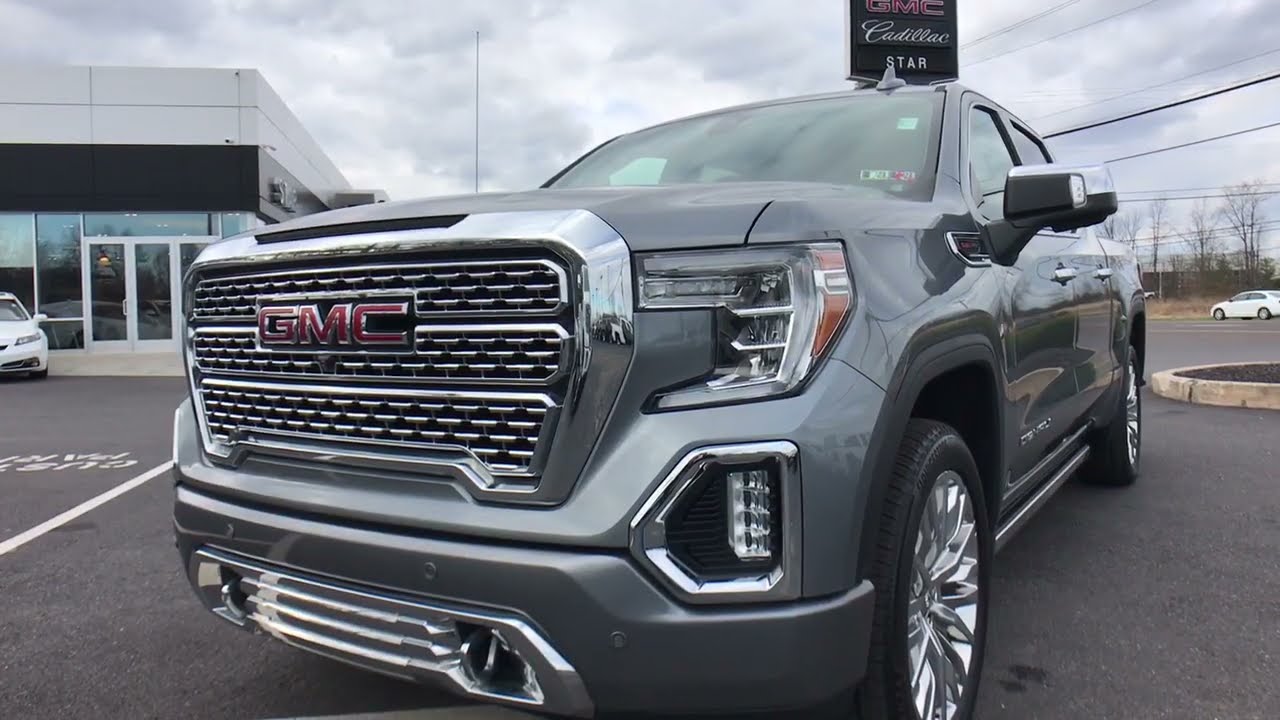2019 GMC Sierra 1500 Denali Satin Steel Metallic EcoTec3 6.2L V8 10-Speed Automatic 4D Crew Cab
