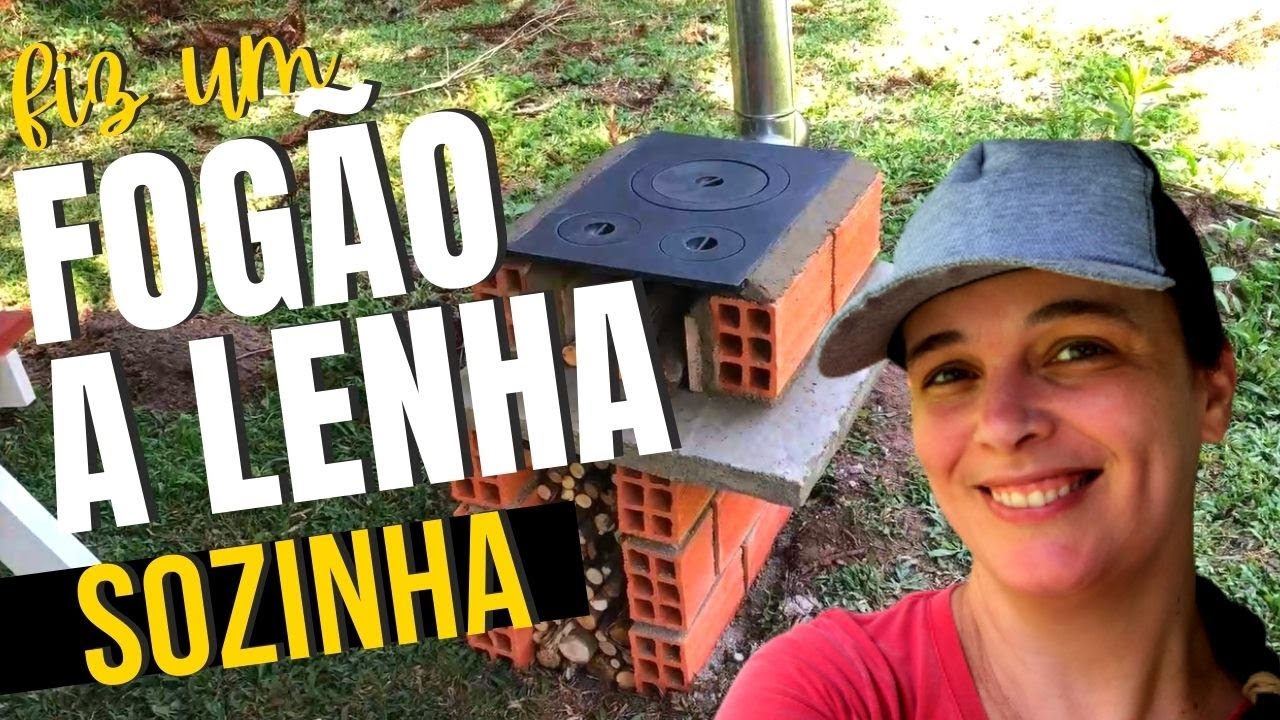 Desafio concluído! Temos um fogão a lenha no galpão