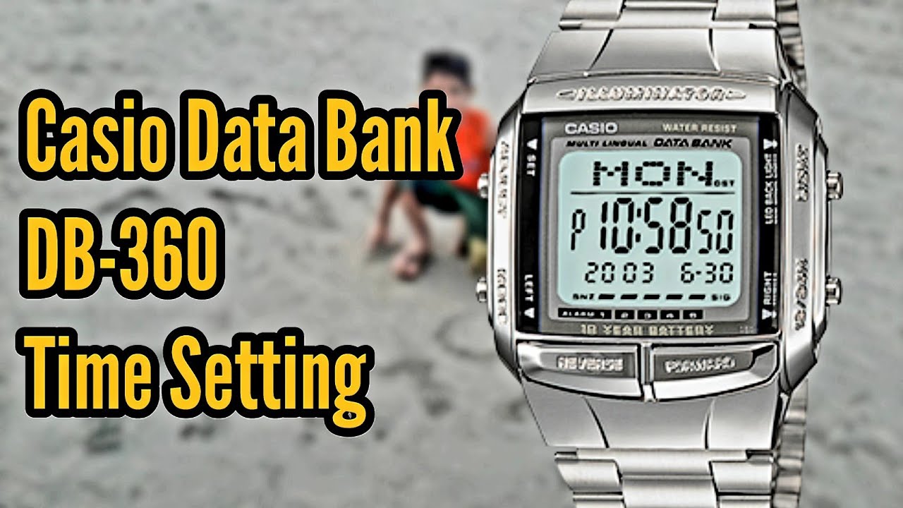 How To Set Time on Casio DB-360 Digital Watch | Watch Repair Channel