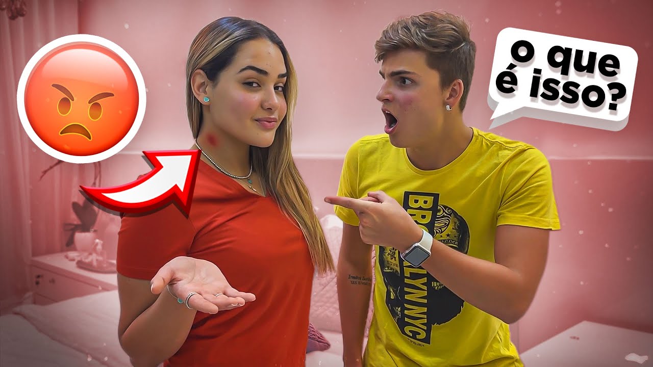 A LORRAYNE OLIVEIRA APARECEU COM UM CHUPÃO NO PESCOÇO! FIQUEI COM CIÚMES! •Irmãos Scribel•