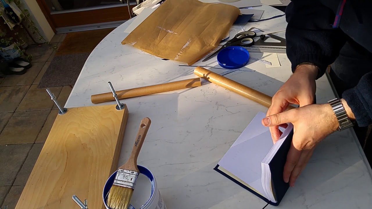 Buchbinden Tutorial 6 - Verkleben vom Buchblock und Einband