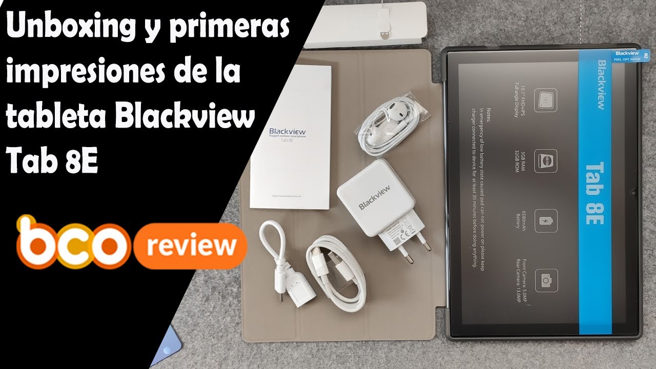 Unboxing&Primeras Impresiones de la Tableta Blackview Tab8E (probando el PUBG)