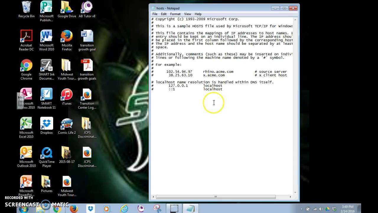 How to block websites using Notepad