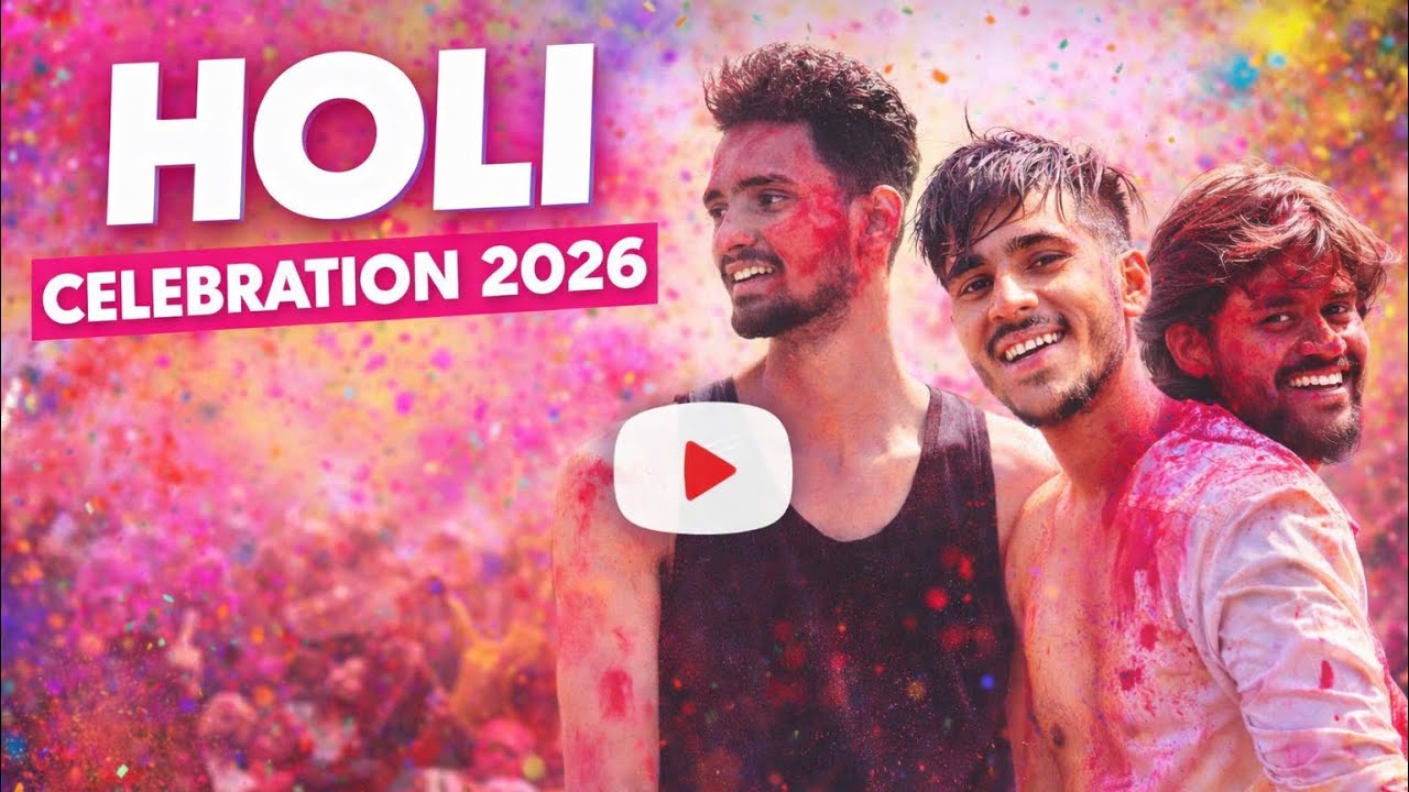 Holi celebration 🎉 with friends 2k26 