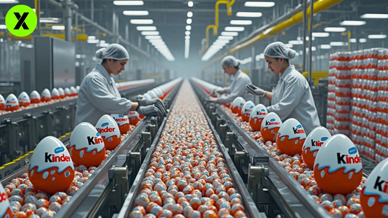 🍫 HOW KINDER EGGS are MADE: The SECRET of KINDER EGGS