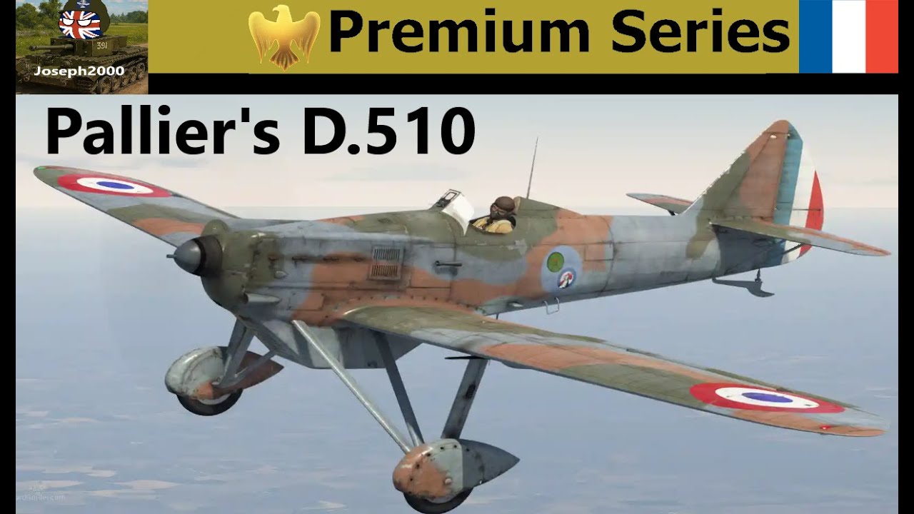 War Thunder: Премиум-серия. D.510 Паллиера. Уступает противнику в численности и превосходит его п...