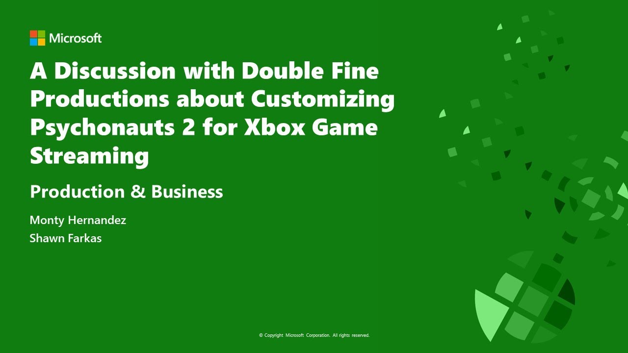 A Discussion w/ Double Fine Productions about Customizing Psychonauts 2 for Xbox Game Streaming