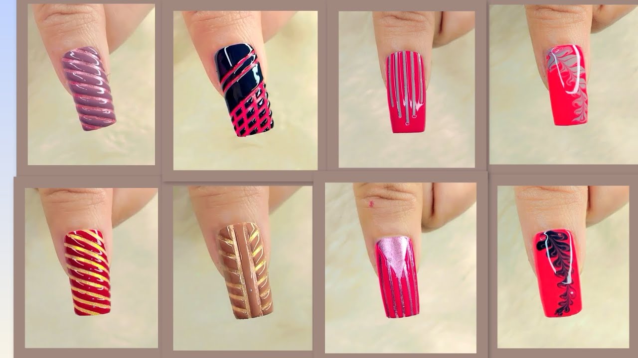 Top 8 Easy Nail Art Design with Striping Tape 