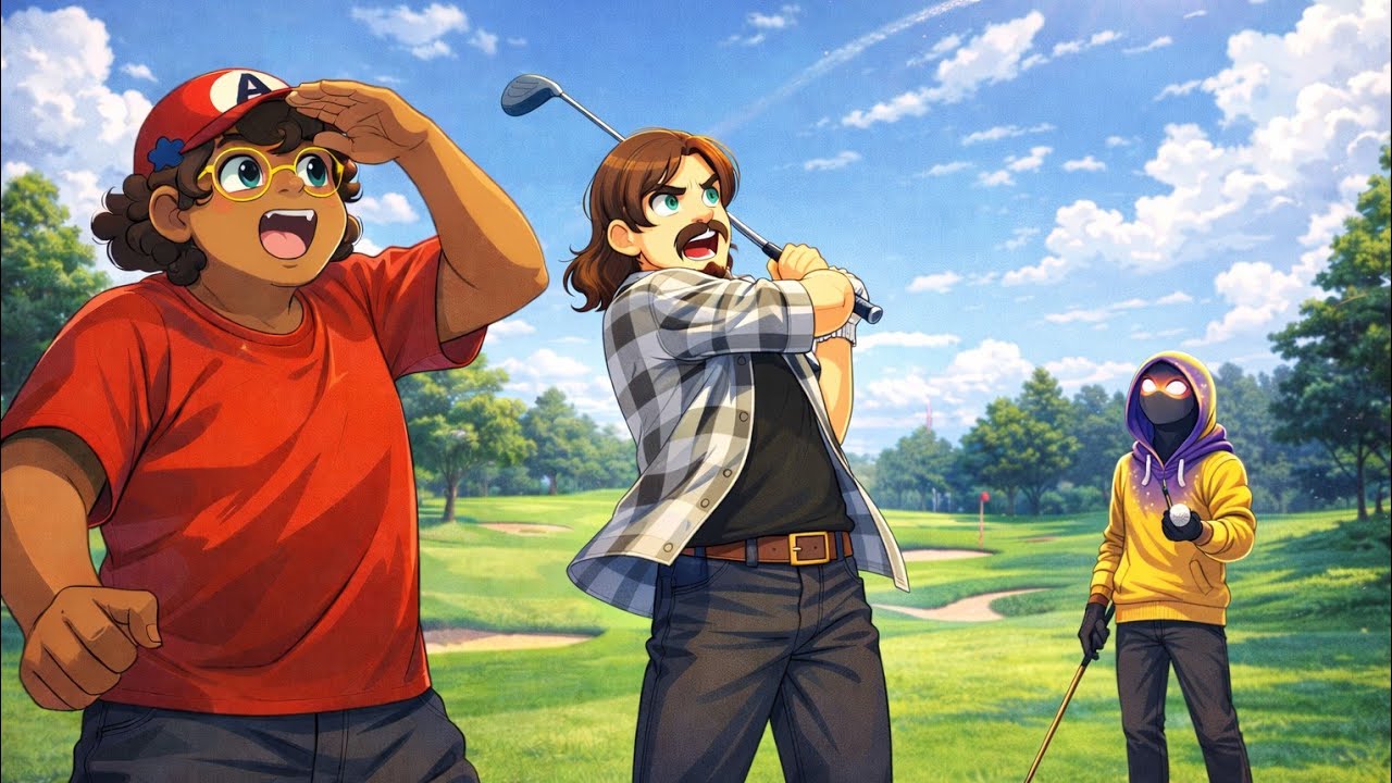 Wii Golf with the Elite trio 