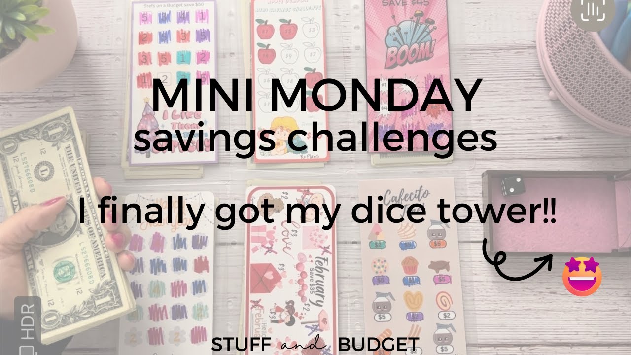Mini Monday Savings Challenges | Unbox My New Dice Tower With Me! | Highlighting Some New Minis 🥰