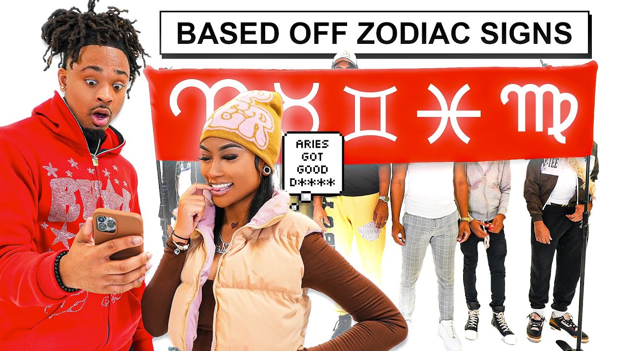 BLIND DATING BASED OFF ZODIAC SIGNS!