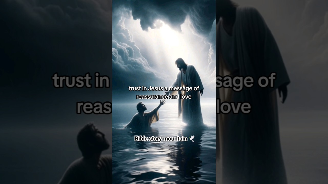 Trust in Jesus a message of reassurance and love...