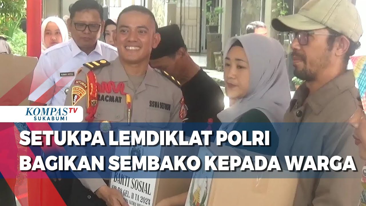 Setukpa Lemdiklat Polri Bagikan Sembako Kepada Warga