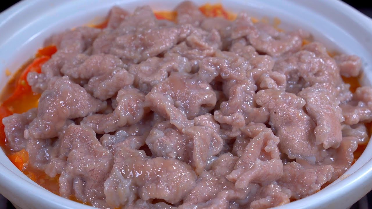 低脂低卡的西红柿滑牛肉真的太好吃了，酸爽开胃，特别适合这个炎热的夏天，我家一周最少吃三次#like #美食 #美食教程 #美食分享