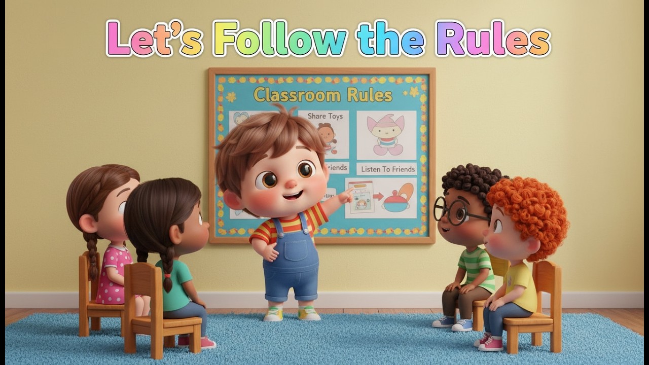 Let’s Follow the Rules – Nursery Rhyme, Toddler Learning, Social Skills, and Fun Safety Practice