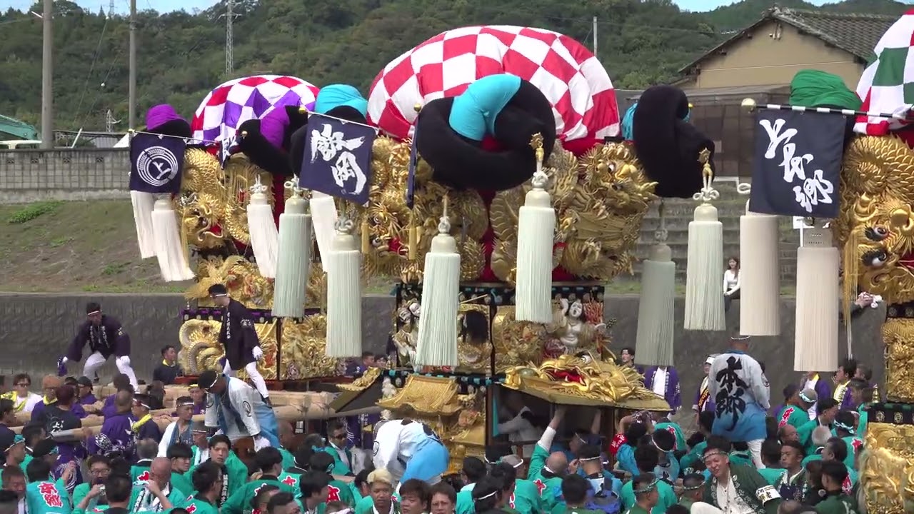 西条祭り 2025年度  飯積神社祭礼 大生院渦井川河川敷かきくらべ 20251017