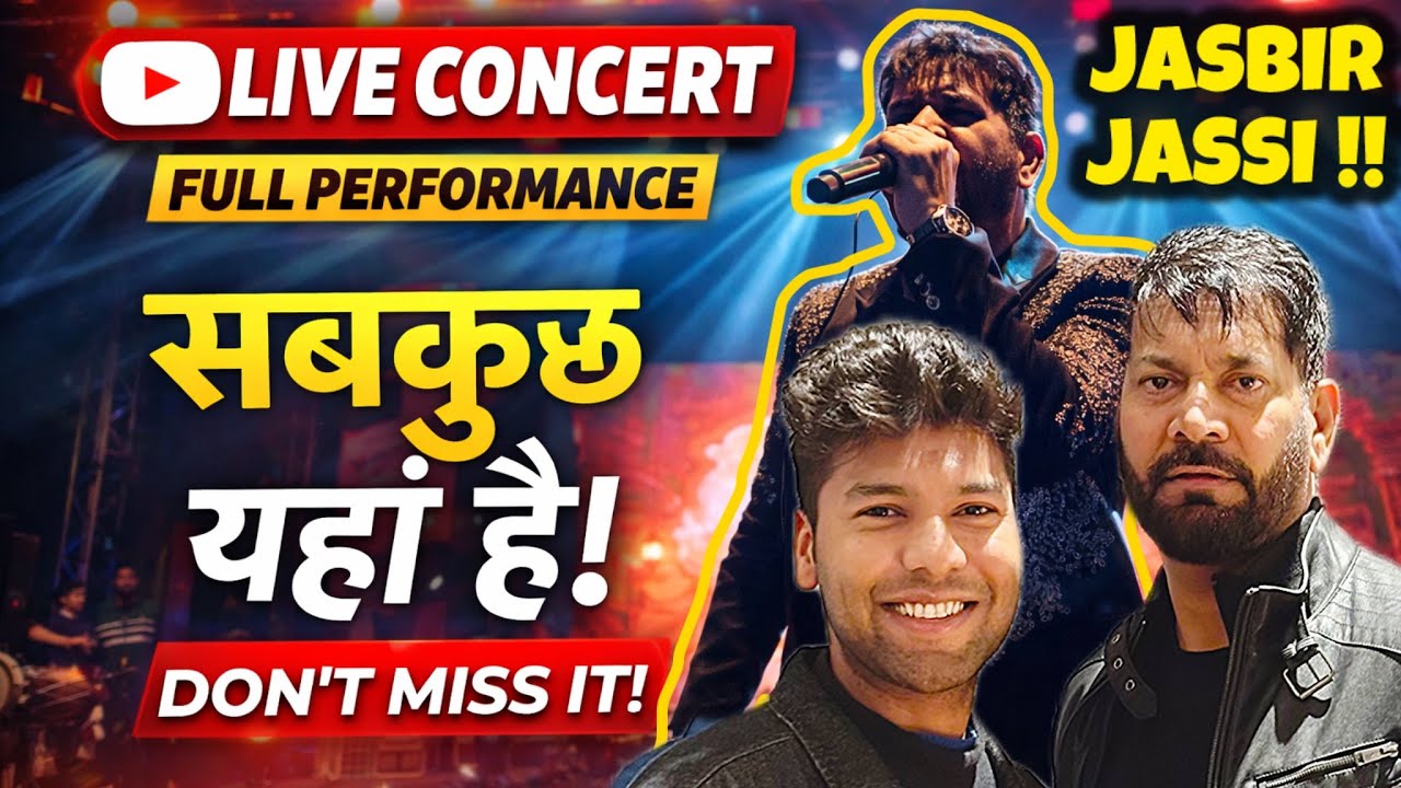 Jasbir Jassi Live Show in Lucknow 🎸 | Punjabi Night to Remember 🤩