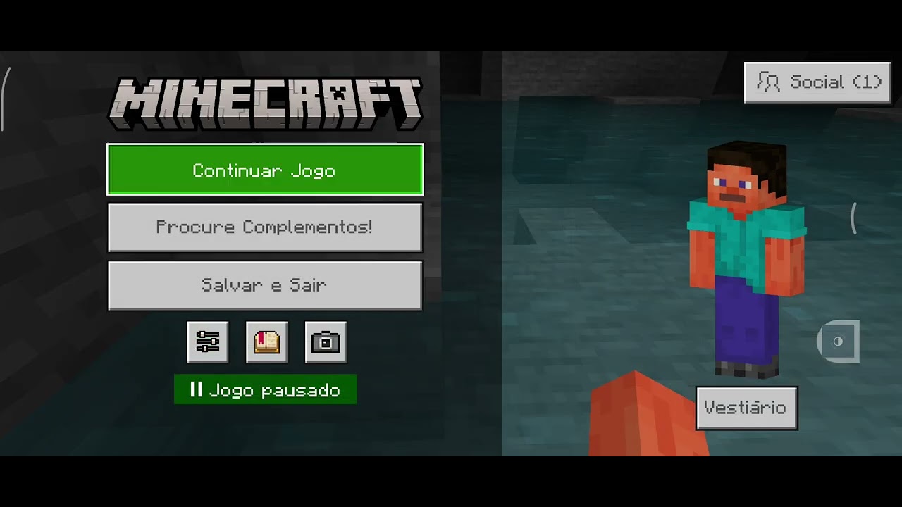Playing Minecraft 
