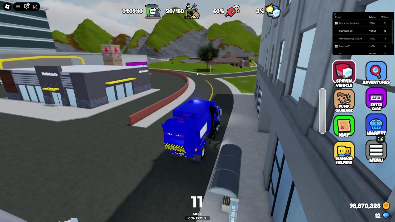 Trashman Matt on Collect Garbage for Fun update (Roblox)