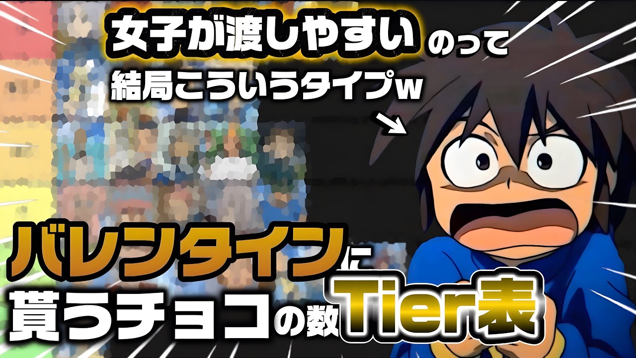 【イナズマイレブン】バレンタインに貰うチョコの数Tier表、ガチで決めてくw w