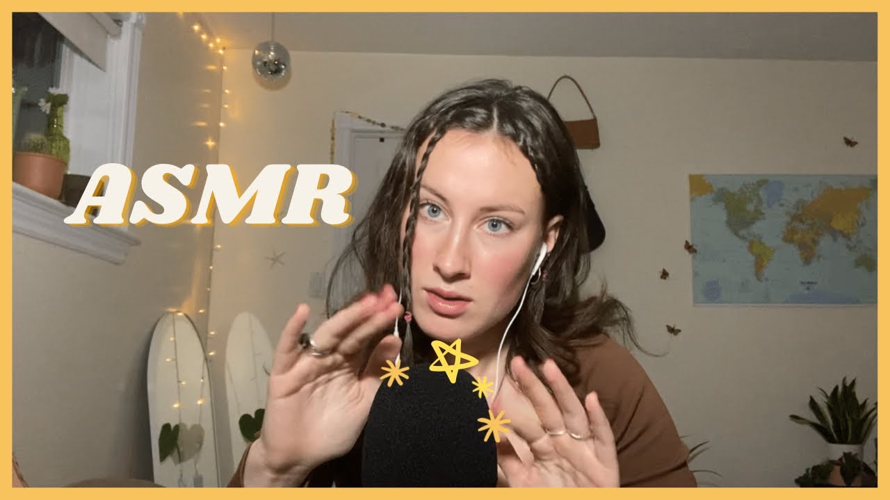 ASMR finger flutters and soft whispers