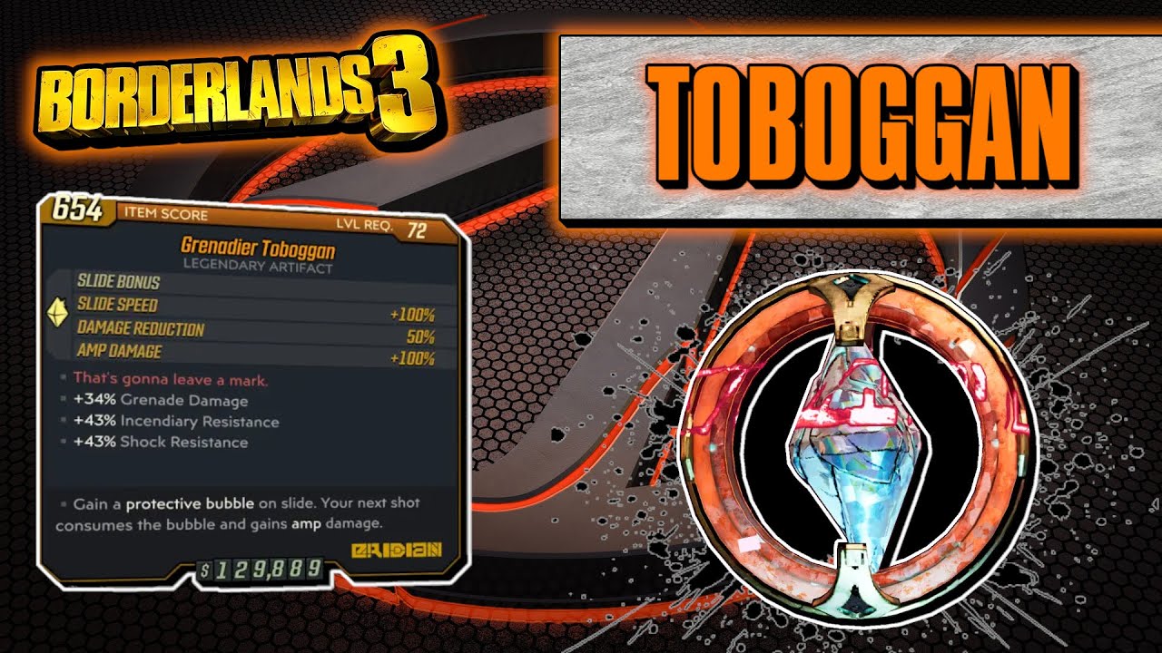 Legendary Item Guide | Toboggan | [Borderlands 3]