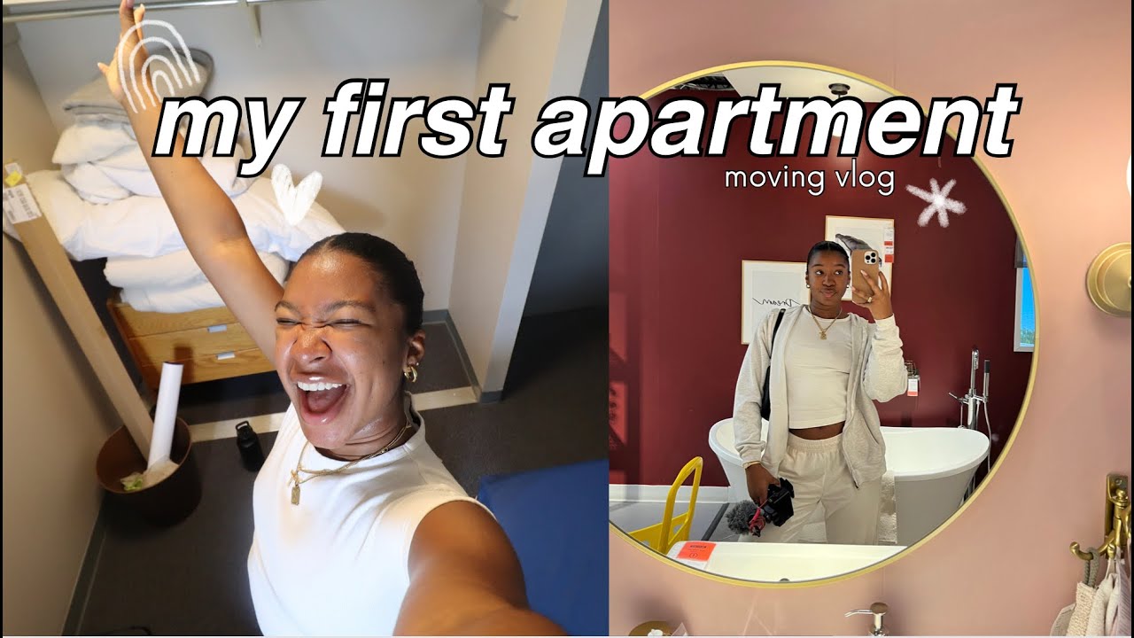 MOVING INTO MY FIRST APARTMENT | packing + moving out + furniture shopping etc..