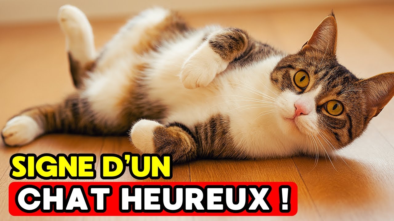 7 signes que votre chat domestique est VRAIMENT HEUREUX