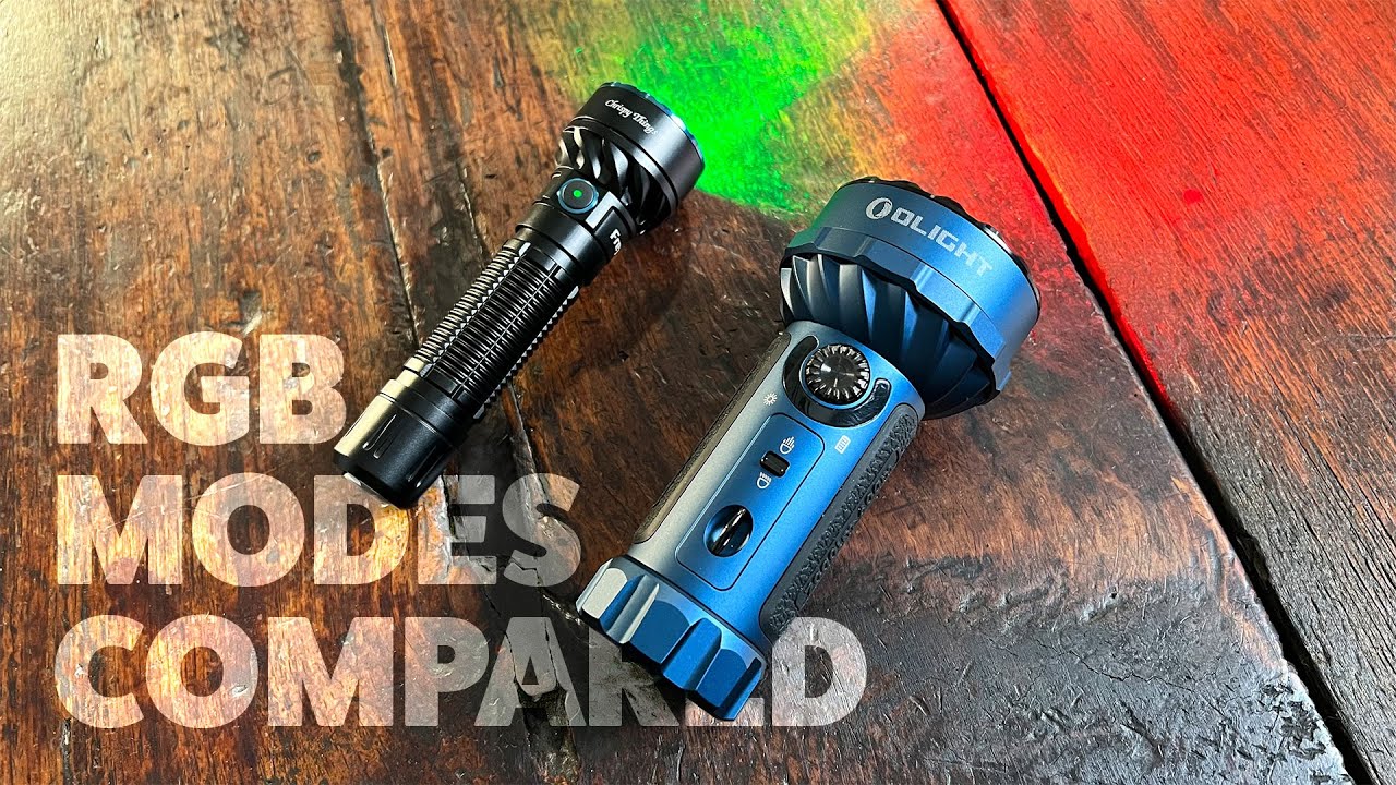Olight Marauder Mini и Freyr | Сравнение RGB-подсветки! (Стоит ли переплачивать? 💲💲💲)