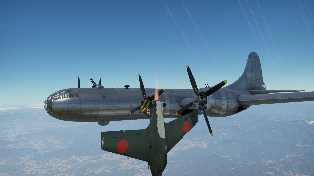 【War Thunder 】秋水がB-29を落とす奴　　　SYUSUI brushes away the dew.