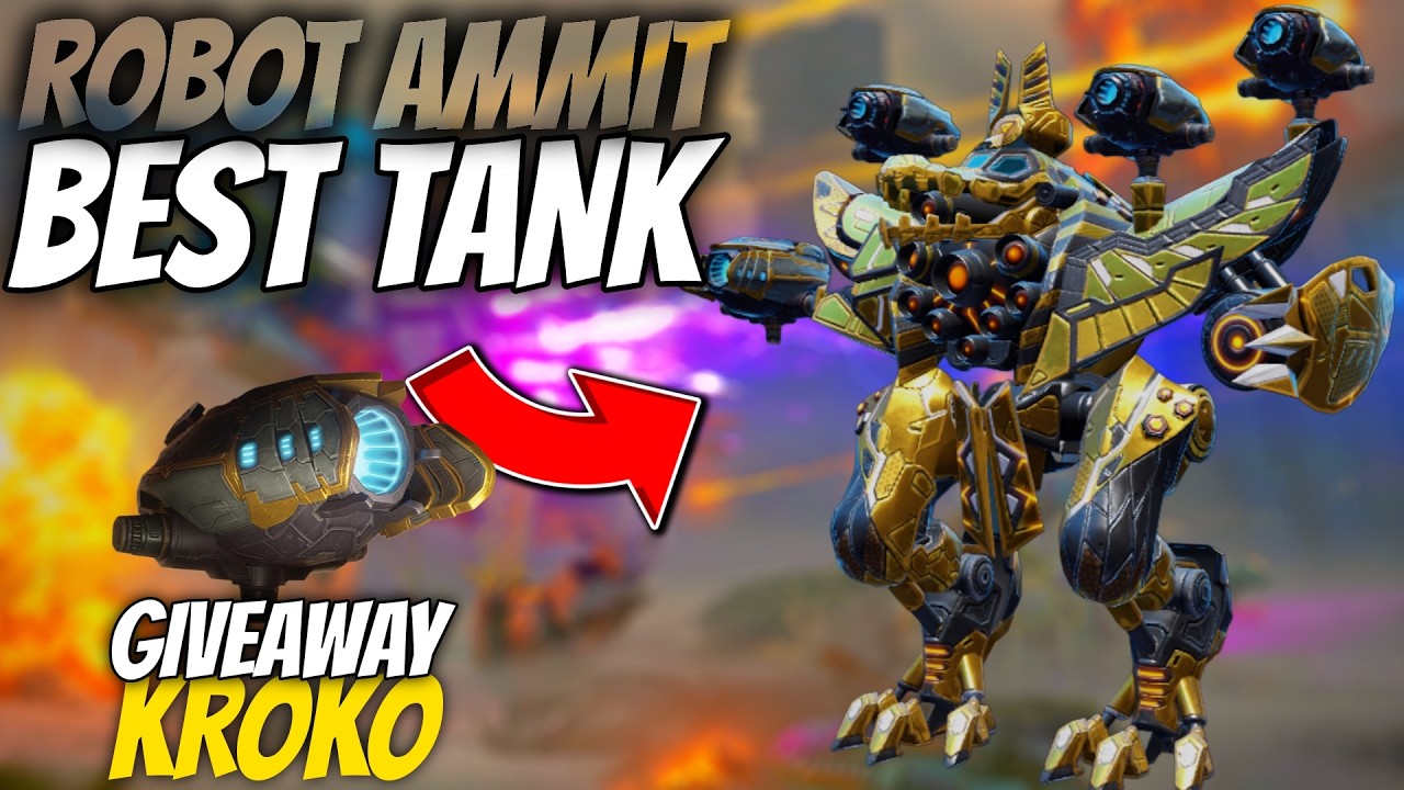 Robot Ammit best tank! 😱 - War Robots  #WRWinKroko
