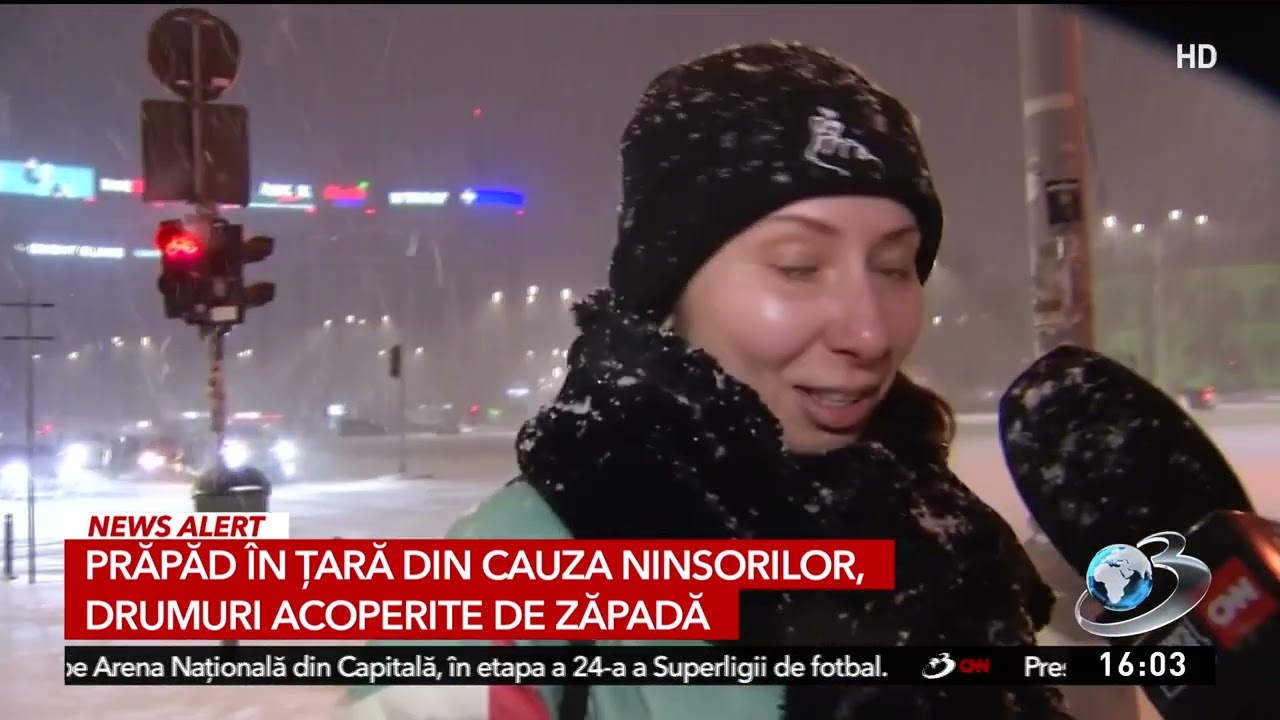 Ninge abundent în mai multe zone din țară, drumarii intervin
