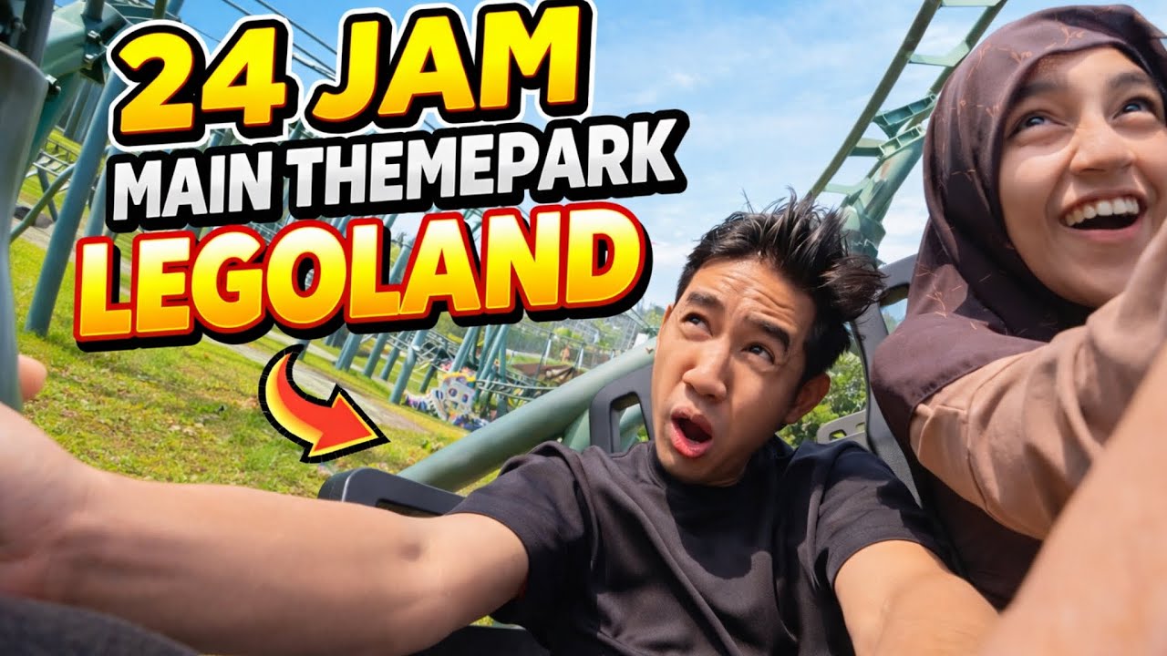 24 JAM MAIN DEKAT THEMEPARK LEGOLAND 😂 ROLLER COASTER PALING BEST 😜