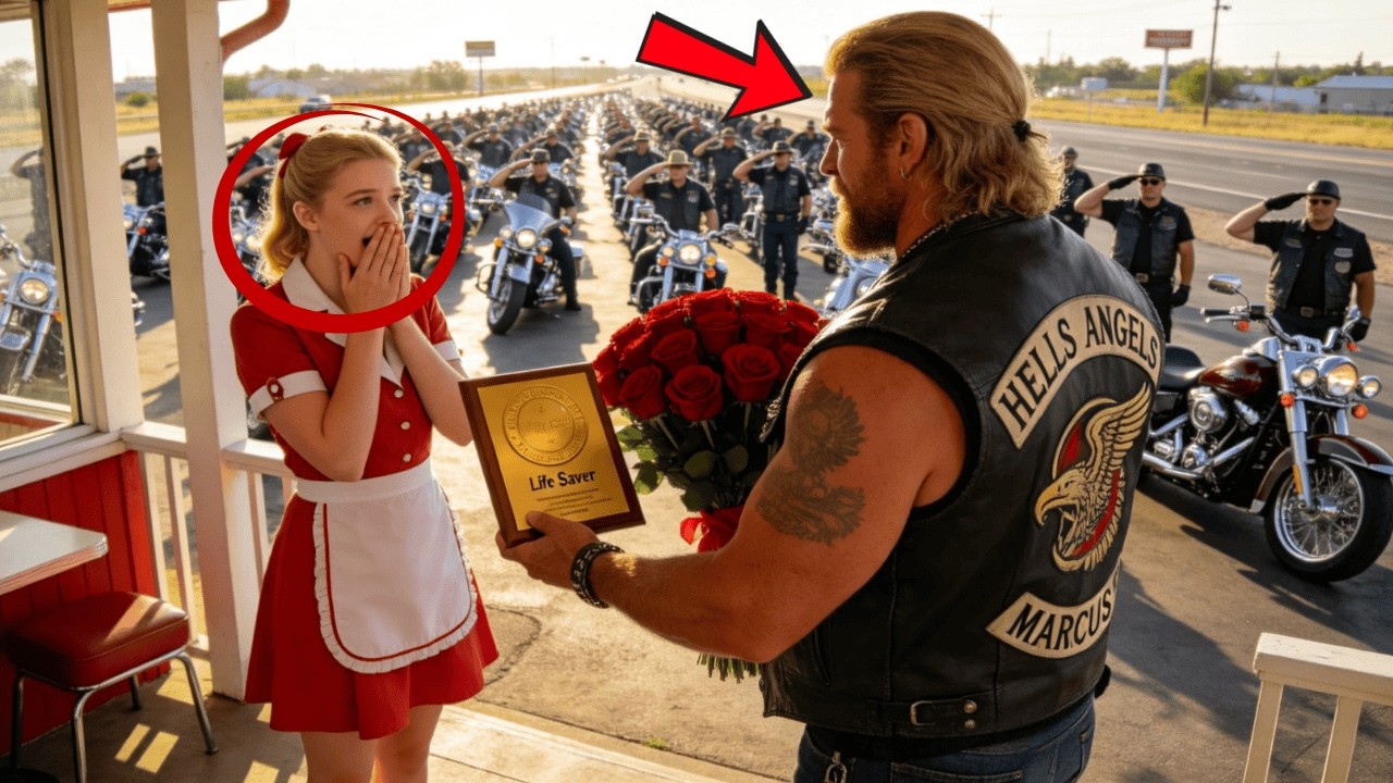She Saved One. Why 500 Bikers Arriving at Her Diner Stunned the Entire City!