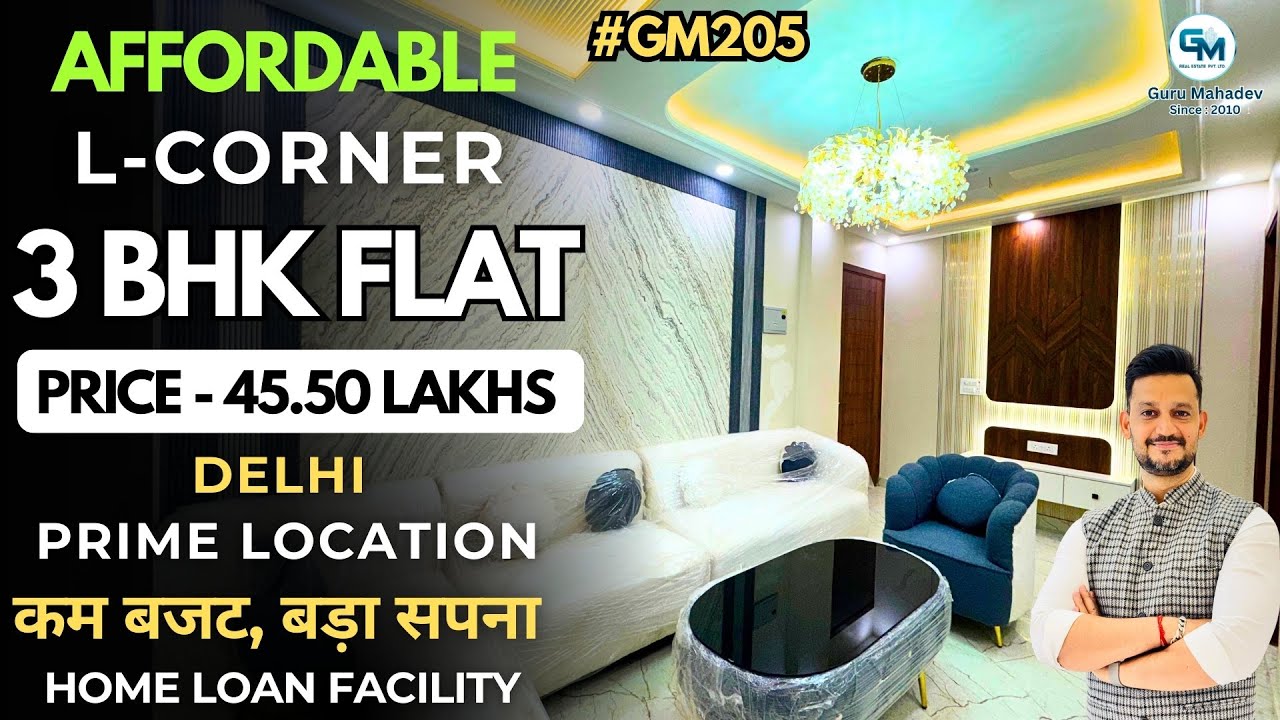 Affordable 3bhk flat in delhi | 3bhk flat on prime location near metro | luxury and spacious 3bhk