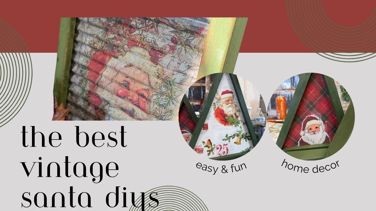 I Made the BEST Vintage Santa DIYs ever! & They Were Easy to Make!