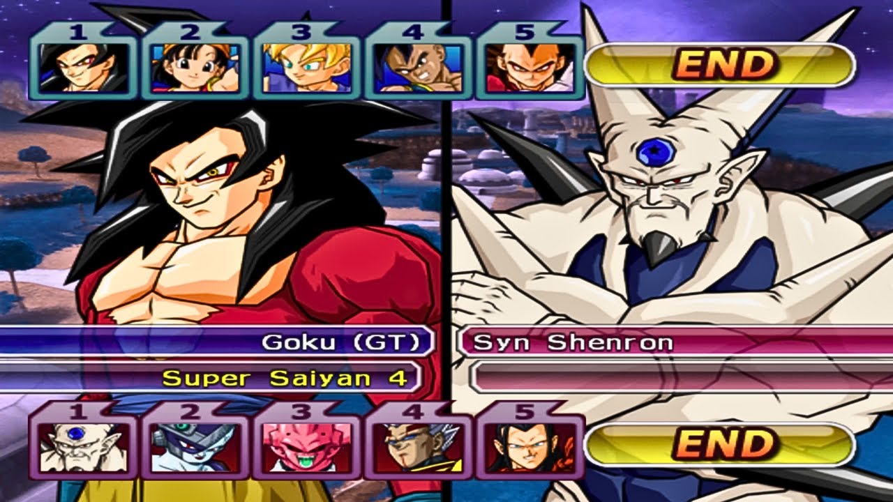 Персонажи GT против команды злодеев (COM против COM) | Геймплей Dragon Ball Z BT3 | Эпическая битва