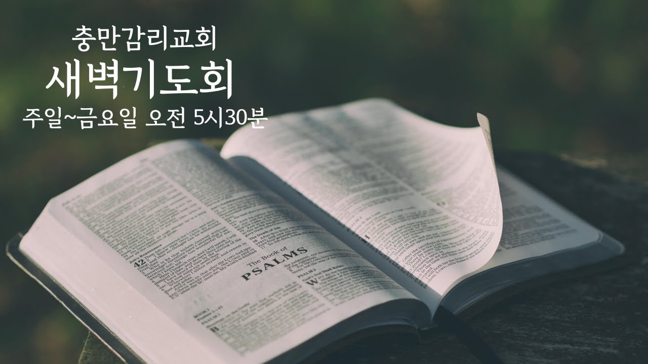 2026/03/15 [이천]충만감리교회 새벽기도회 라이브 방송