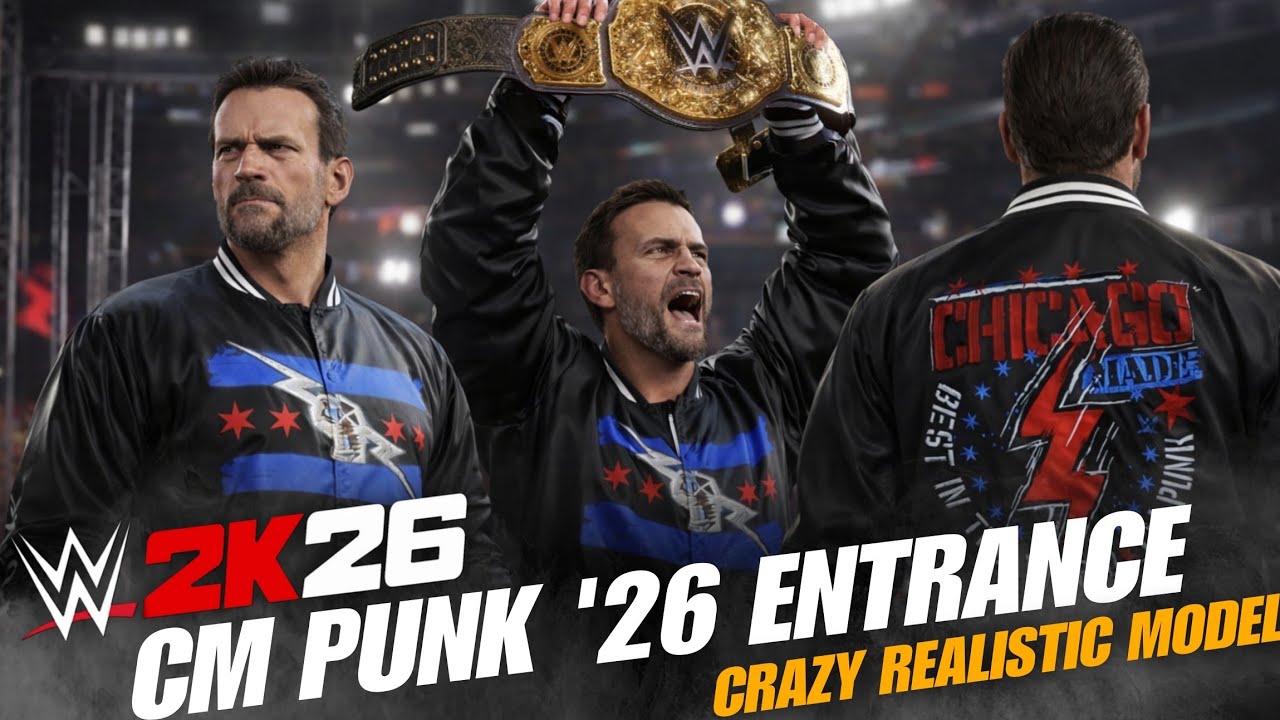 CM Punk '26 RAW Updated Entrance | Road To WWE2K26! 