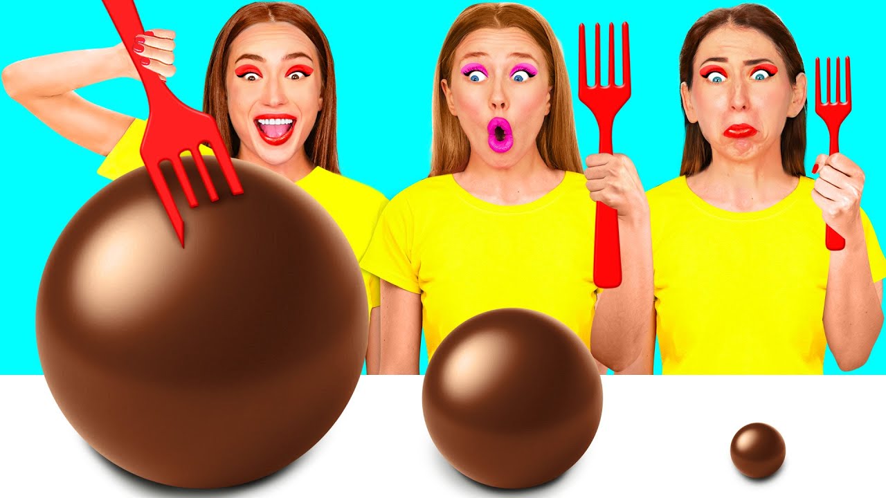 Большая, Средняя или Маленькая Тарелка Челлендж | Удивительный Челлендж с Едой от Fun Challenge