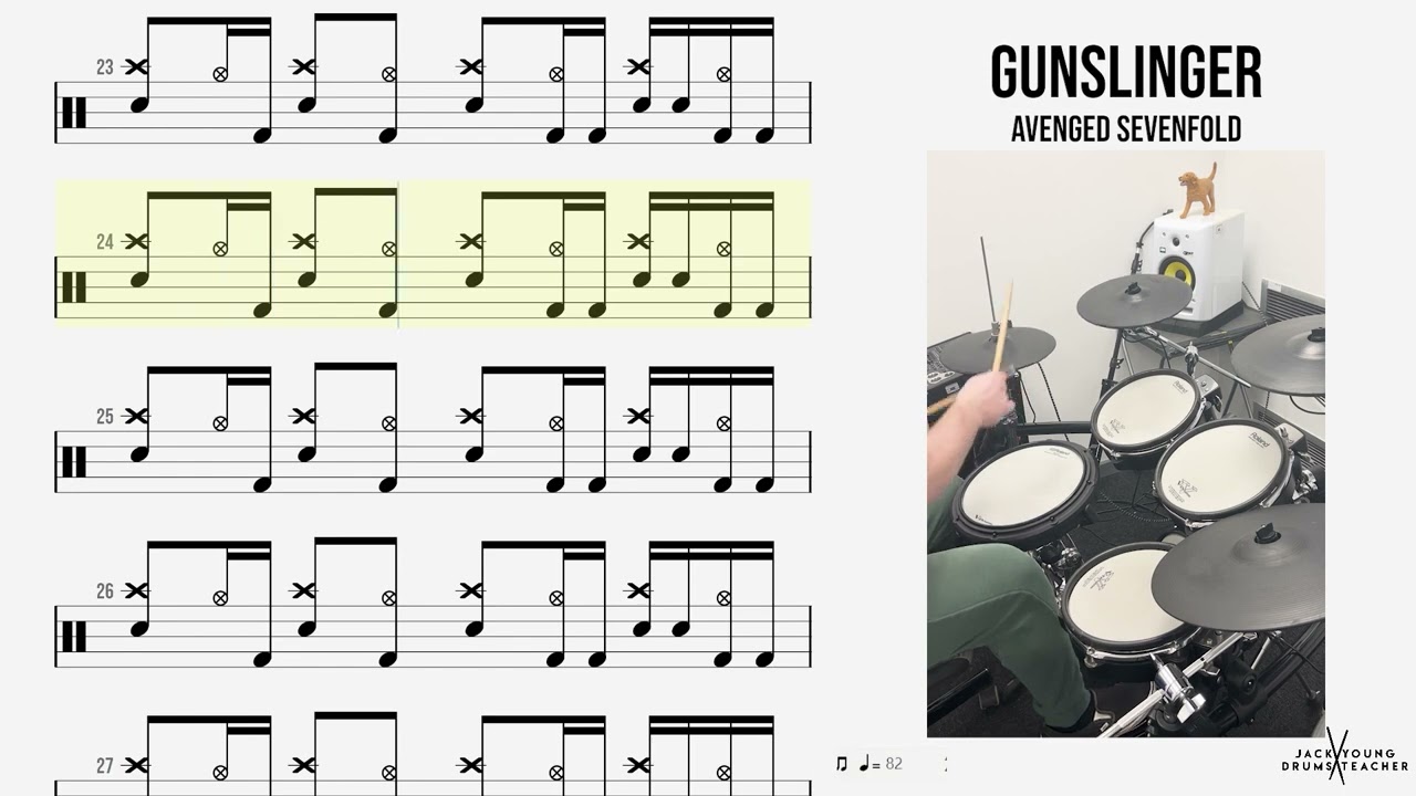 How to Play 🥁   Gunslinger   Avenged Sevenfold