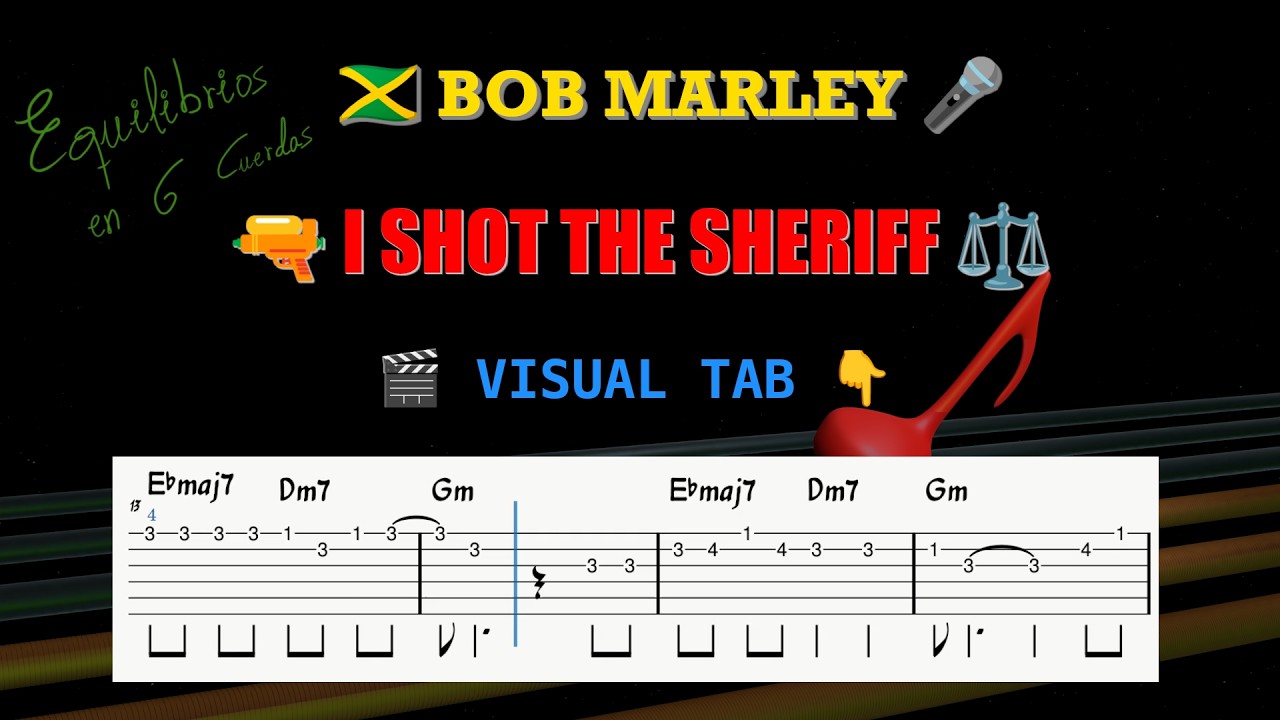 Bob Marley - I Shot The Sheriff | Visual Tab (Vocal Melody) / Video Partitura