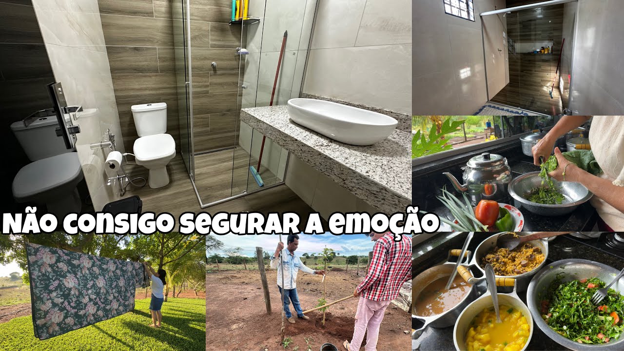 Nas mãos de um povo trabalhador a tapera dentro de um sítio abandonado virou um lugar encantador 