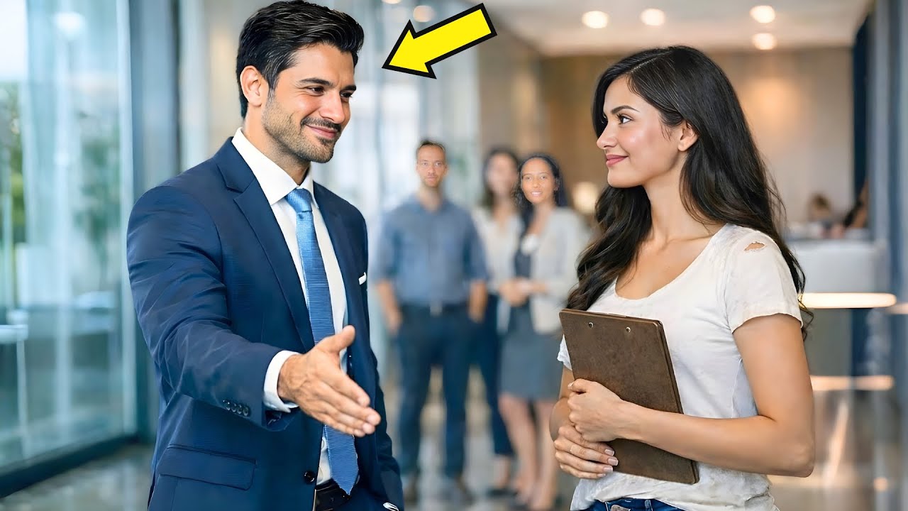 ELA CHEGOU PEDINDO EMPREGO COM A CAMISA RASGADA… MAS O MILIONÁRIO FEZ ALGO QUE NINGUÉM ESPERAVA
