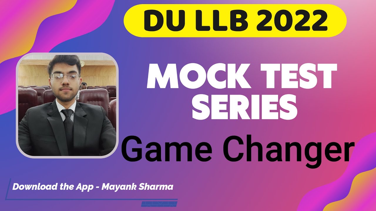 DU LLB 2022 Mock Test Series - Score Booster Package