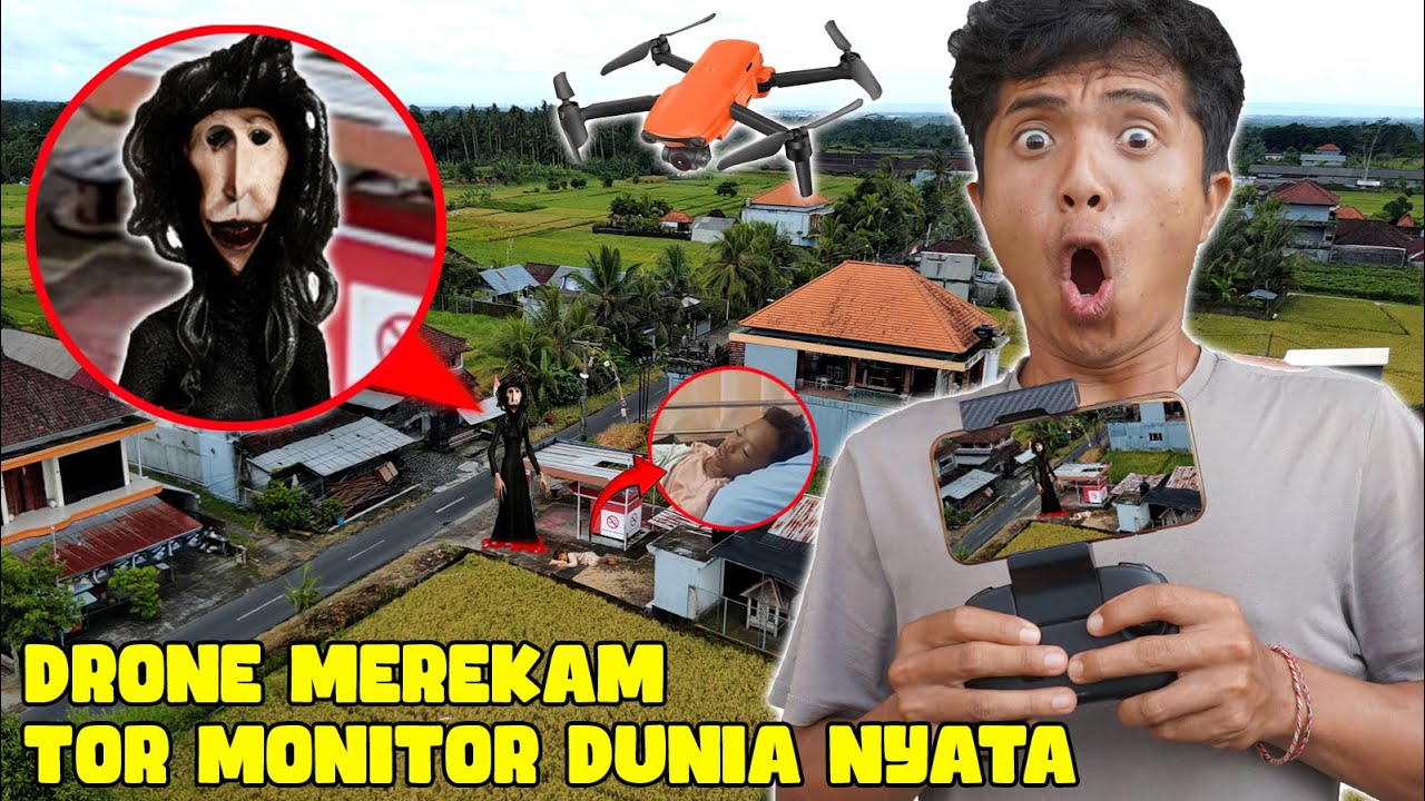 DRONE MEREKAM TOR MONITOR ASLI DI DUNIA NYATA?!