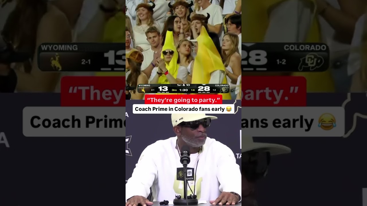 Coach Prime on Colorado Fans Leaving The Game Early 😂