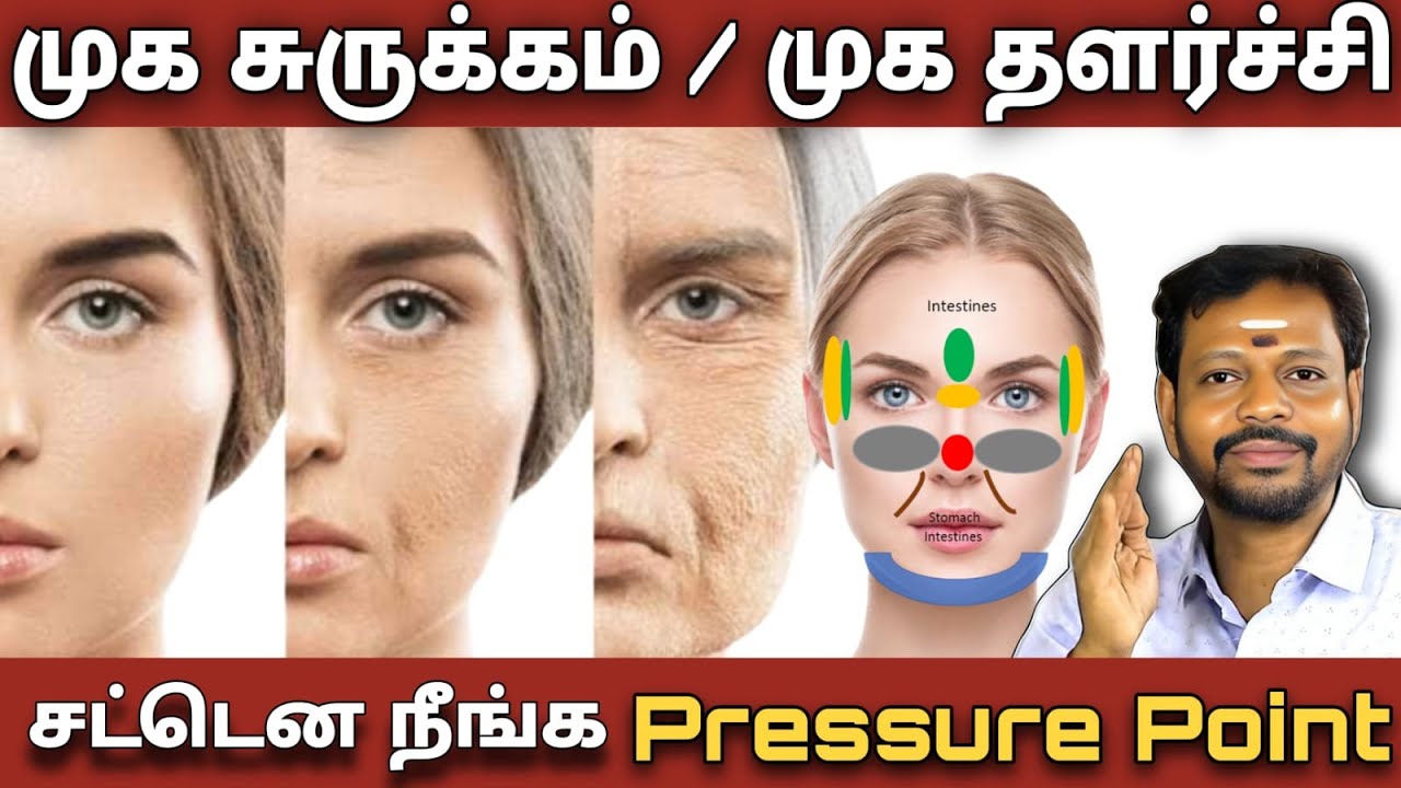 முக சுருக்கம்,முக தளர்ச்சி நீங்க | முகப்பொலிவும்,அழகும் அதிகரிக்க பிரஷர் பாயிண்ட்!🔥 #beautiful #ssc