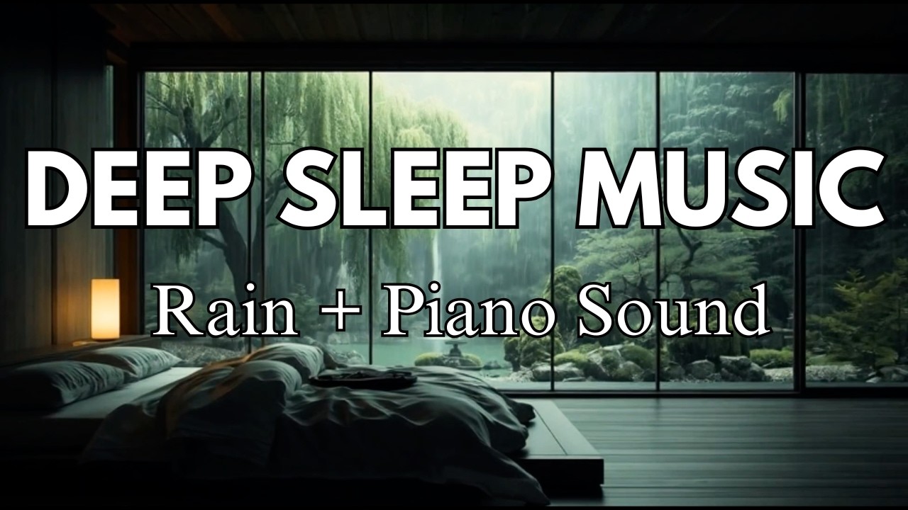 Fall Asleep Immediately | Sleep Music | Peaceful Piano and Gentle Rain